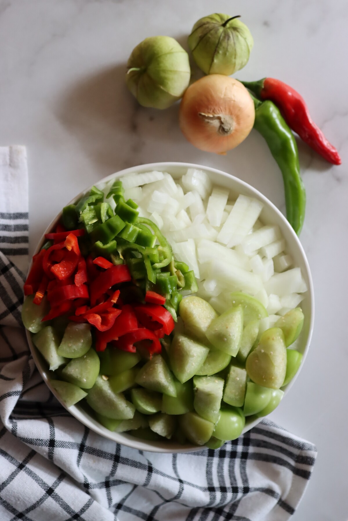 Ingredients for Canning Tomatillo Sauce