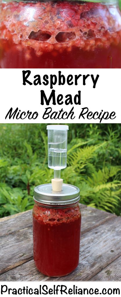 Raspberry Mead- Micro Batch Recipe #raspberries #raspberryrecipe #mead #meadrecipe #homebrew #honeywine #fermentation #fermenteddrinks