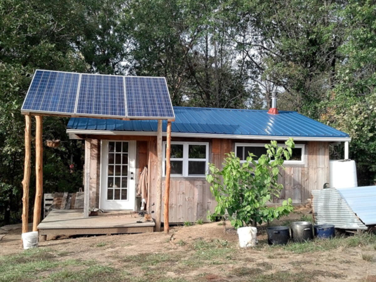 Off Grid Homestead in Missouri, designed and built by Teri Page of Homestead Honey