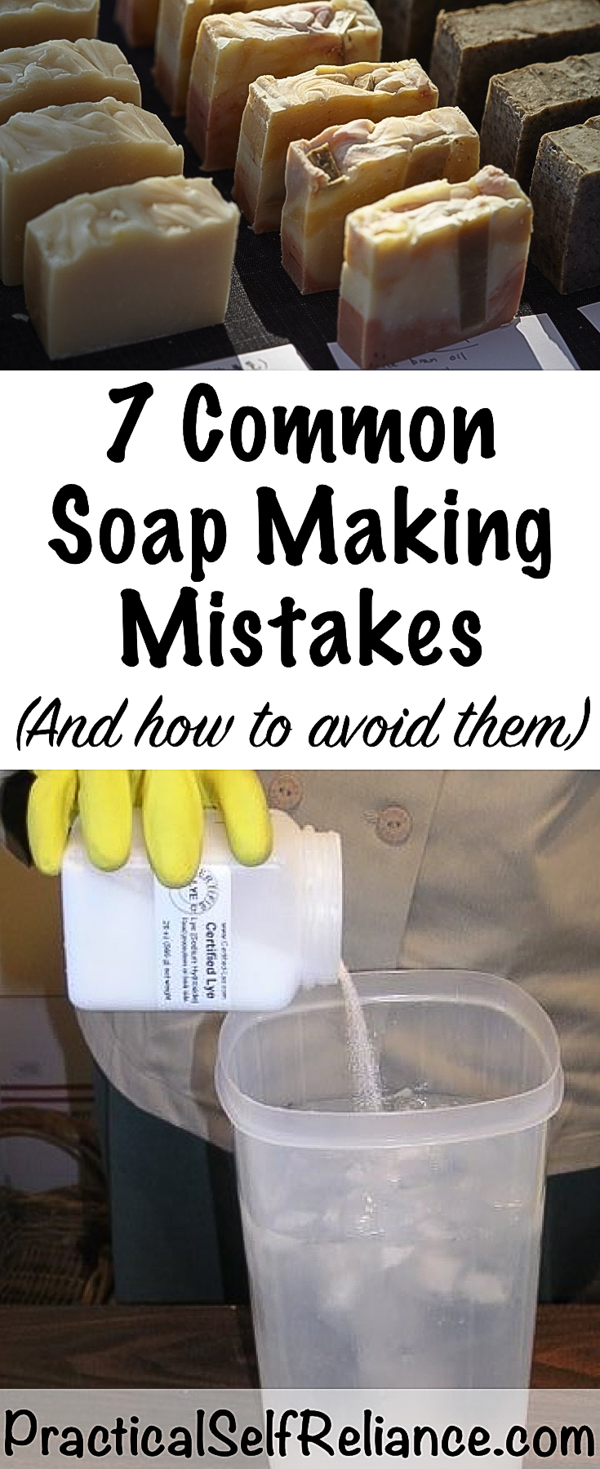 7 Common Soap Making Mistakes (and how to avoid them!) #soapmaking #coldprocessedsoap #handmadesoap #naturalsoap #diysoap #soaprecipe #skincareproducts