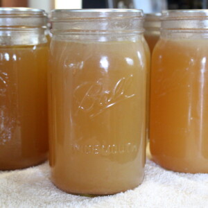 Shelf stable bone broth in canning jars
