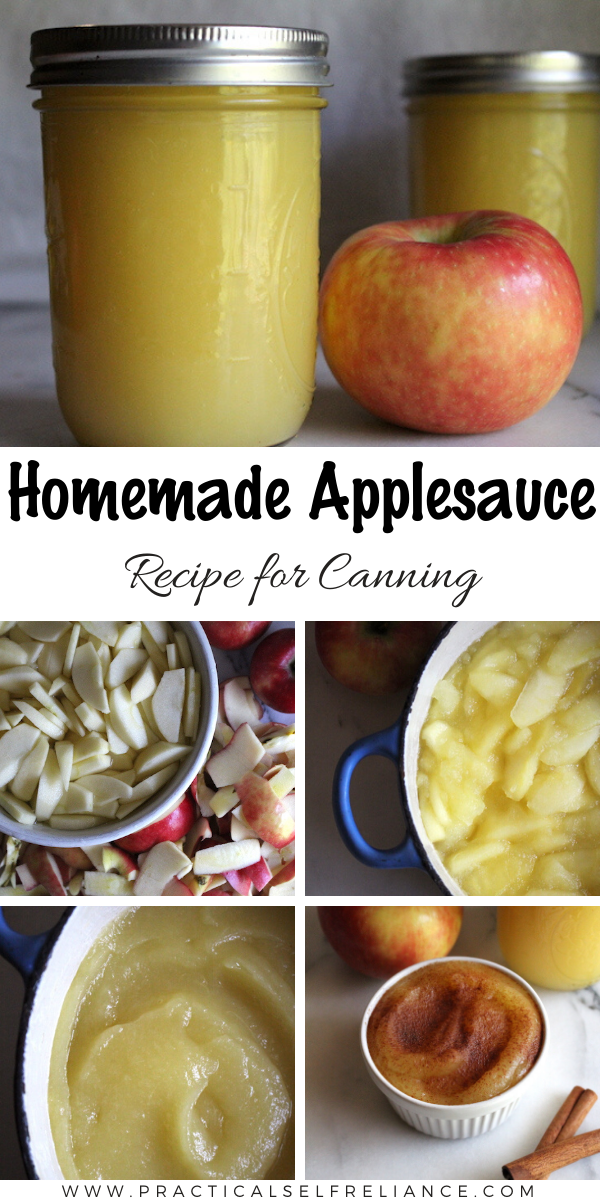 Homemade Applesauce recipe for canning ~ Canning applesauce at home is really easy, and it's the perfect canning recipe for beginners.