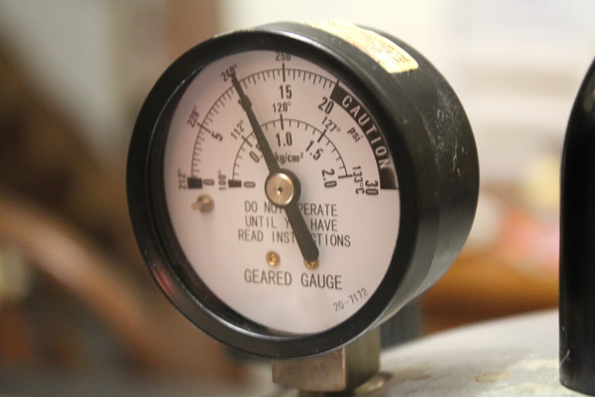 Pressure Canner at 10 pounds Pressure