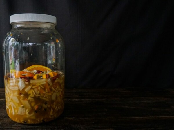 Homemade fire cider