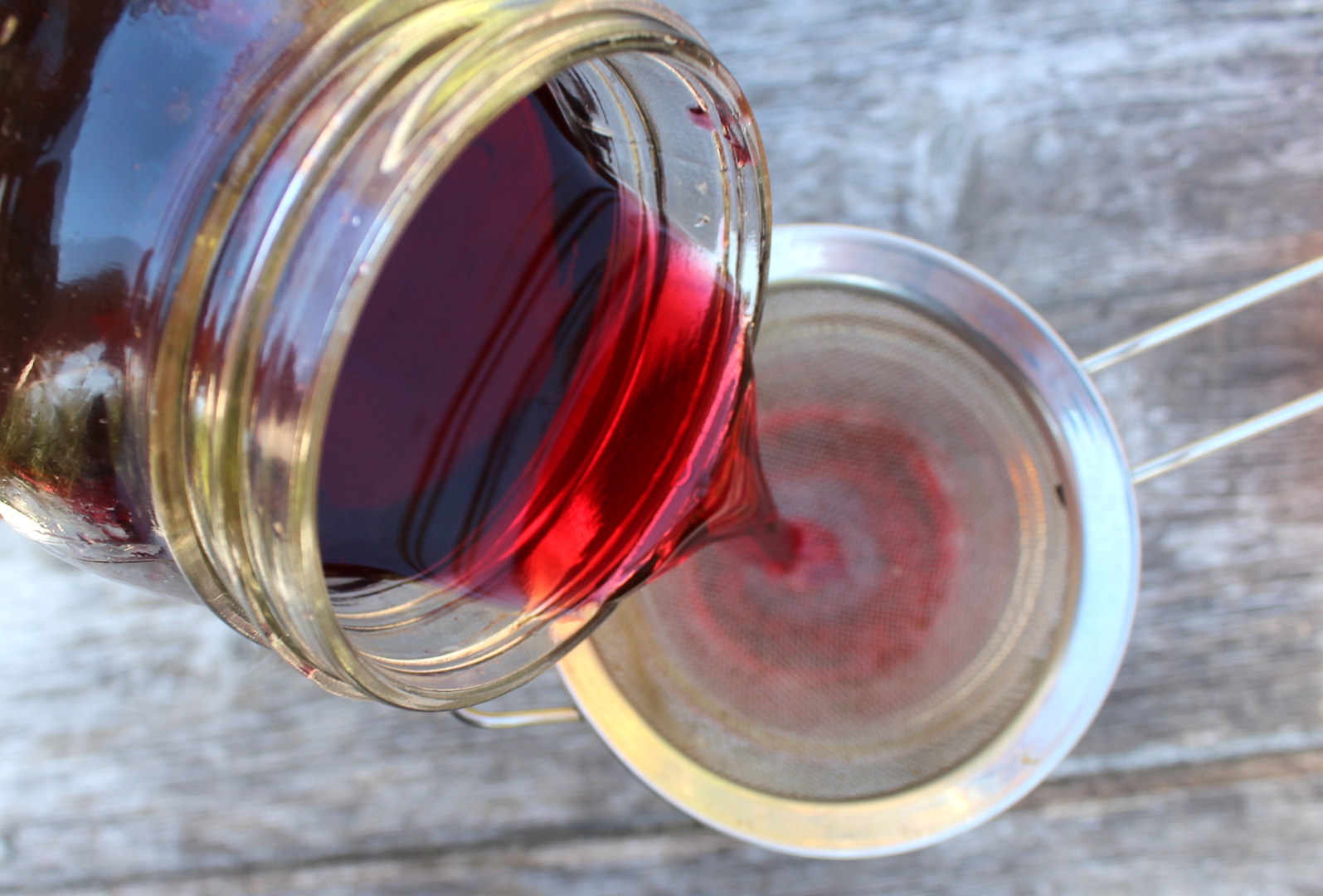 Filtering Homemade Cassis