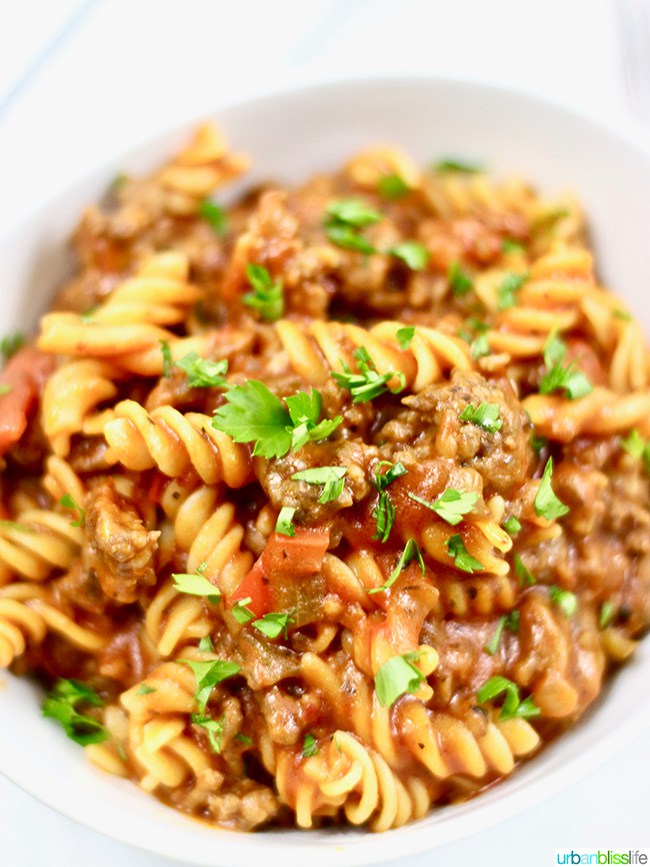 Instant Pot Sausage and Peppers Pasta from Urban Bliss Life