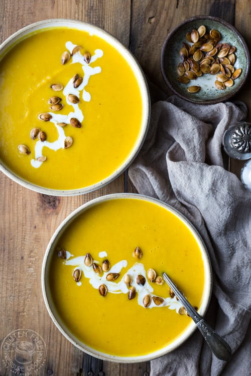 Pressure Cooker Pumpkin Soup from Gluten Free Pressure Cooker