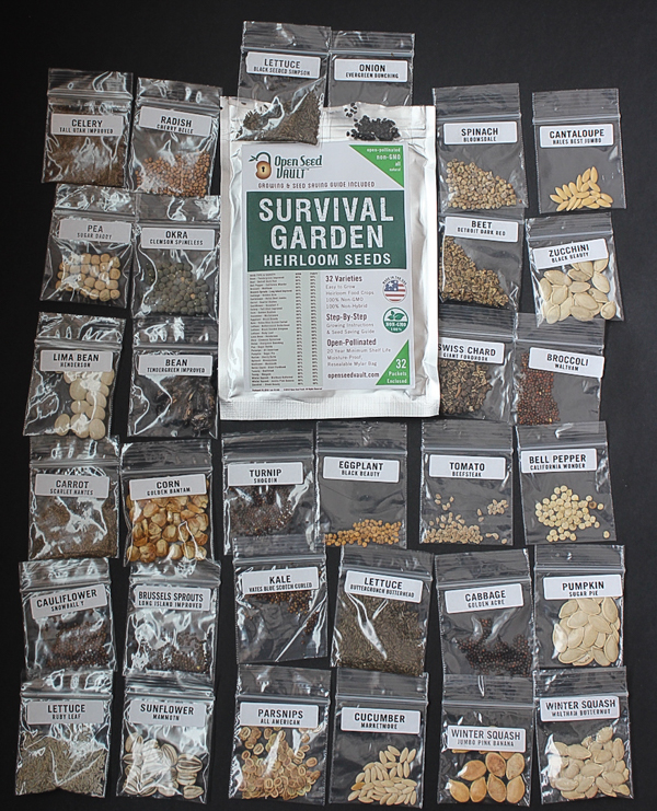 Open Seed Vault Survival Garden