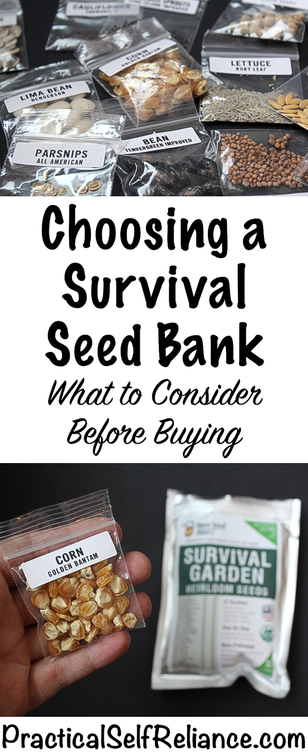 Choosing a Survival Seed Bank #seeds #vegetableseeds #seedbank #preparedness #survival #shtf #homesteading #prepper #selfsufficiency #selfreliant