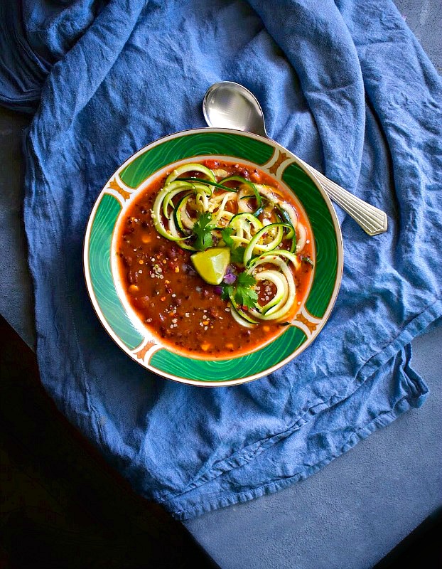 Vegetarian Chipotle Lentil Soup from Easy Cooking With Molly
