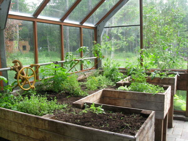 Attached Greenhouse in The Summer