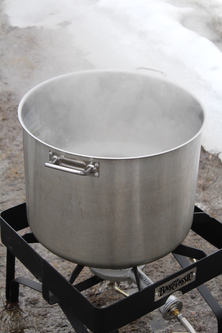 Making Maple Syrup on a Propane Burner