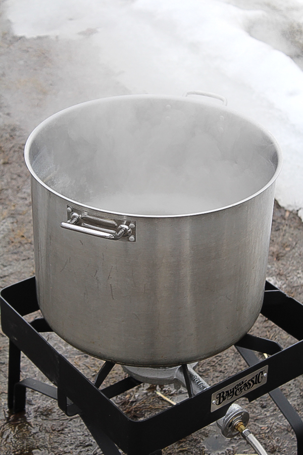 Making Maple Syrup on a Propane Burner