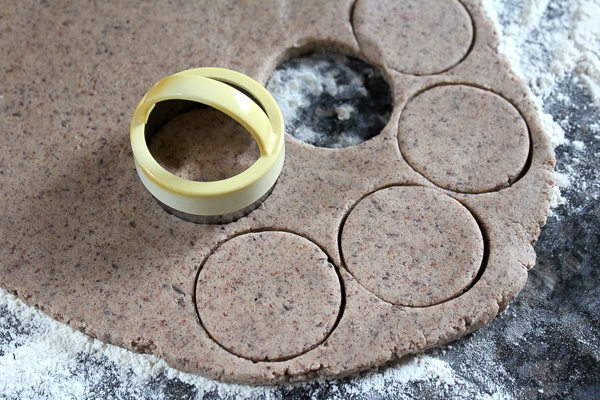 Birch bark shortbread cookie dough