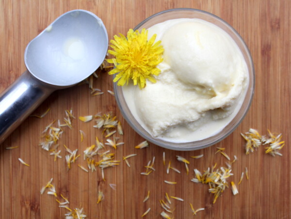Dandelion Flower Ice Cream