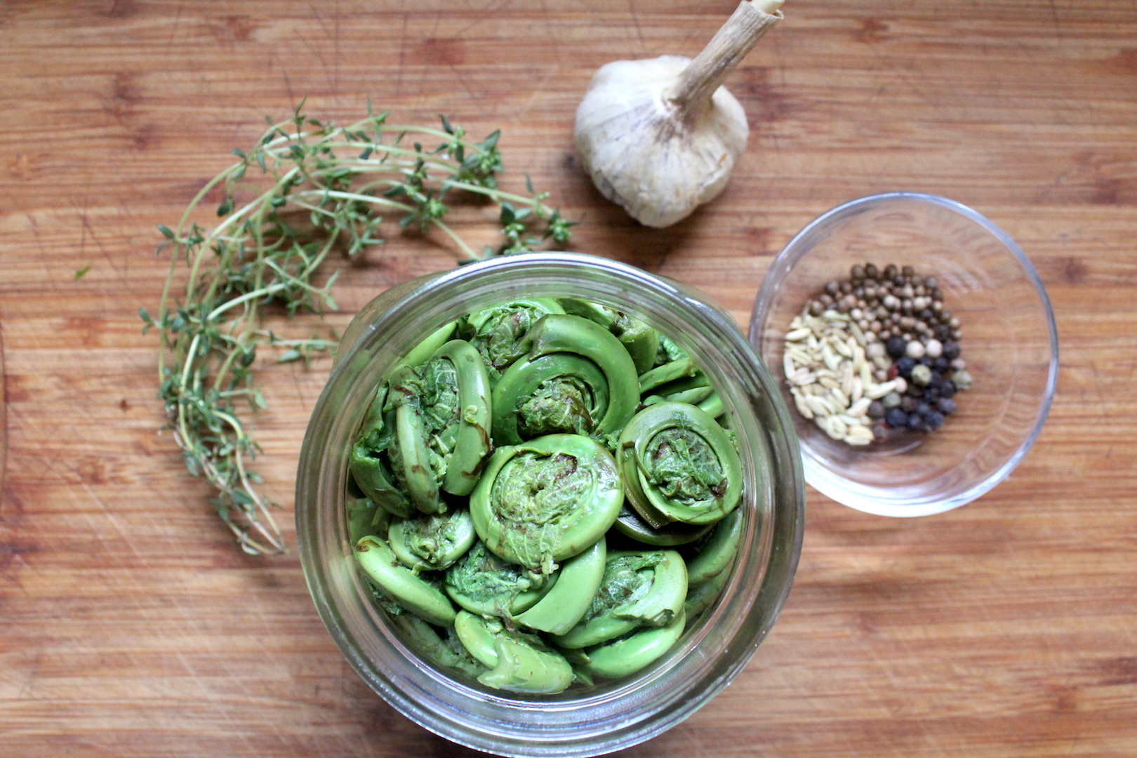 Pickled Fiddleheads Ingredients