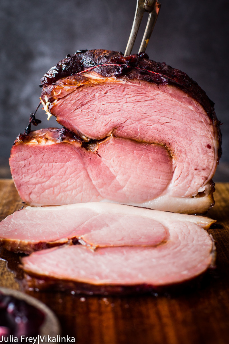 Blackcurrant Glazed Ham