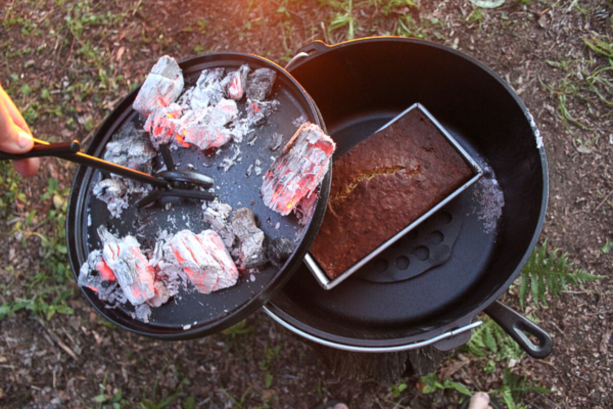 Campfire Baking in a Dutch Oven