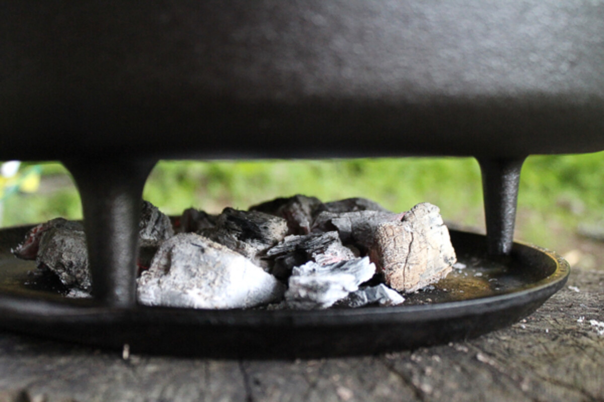 Coals Under Dutch Oven