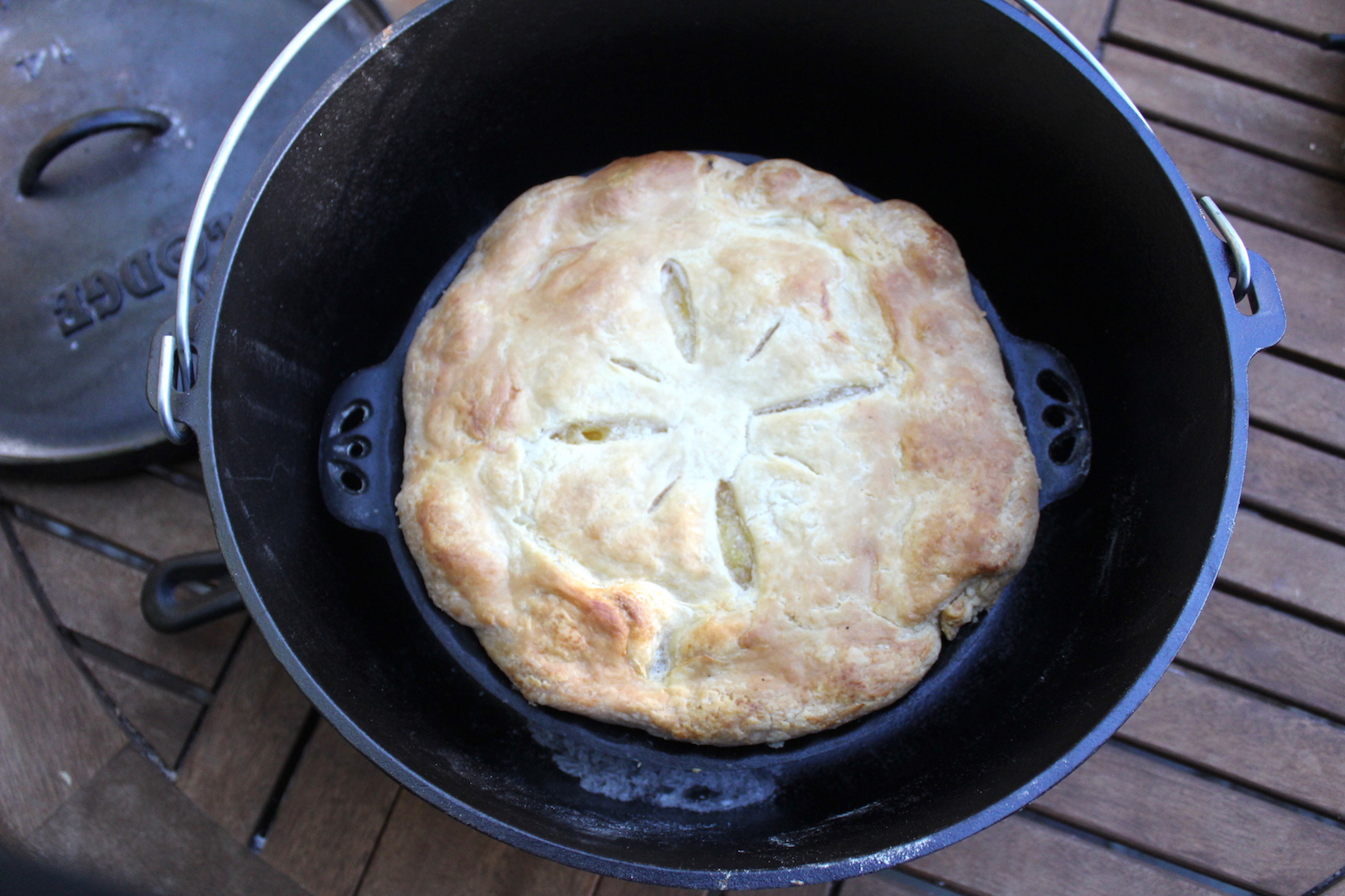 How to Bake a Pie Outdoors in a Dutch Oven