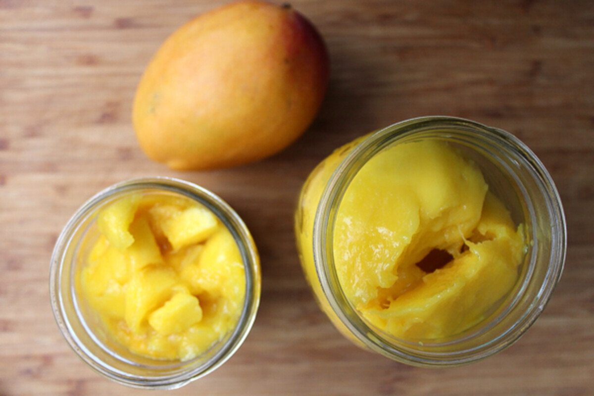 Mangoes Packed for Canning