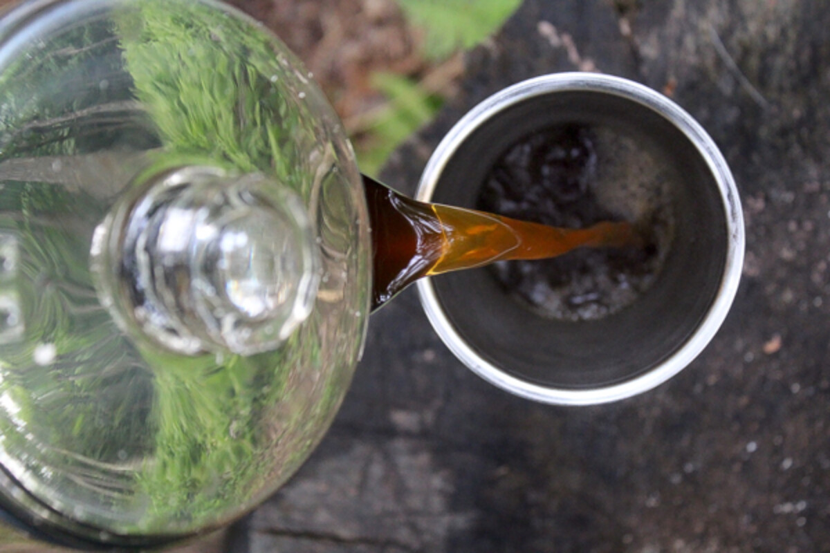 Pouring Campfire Coffee