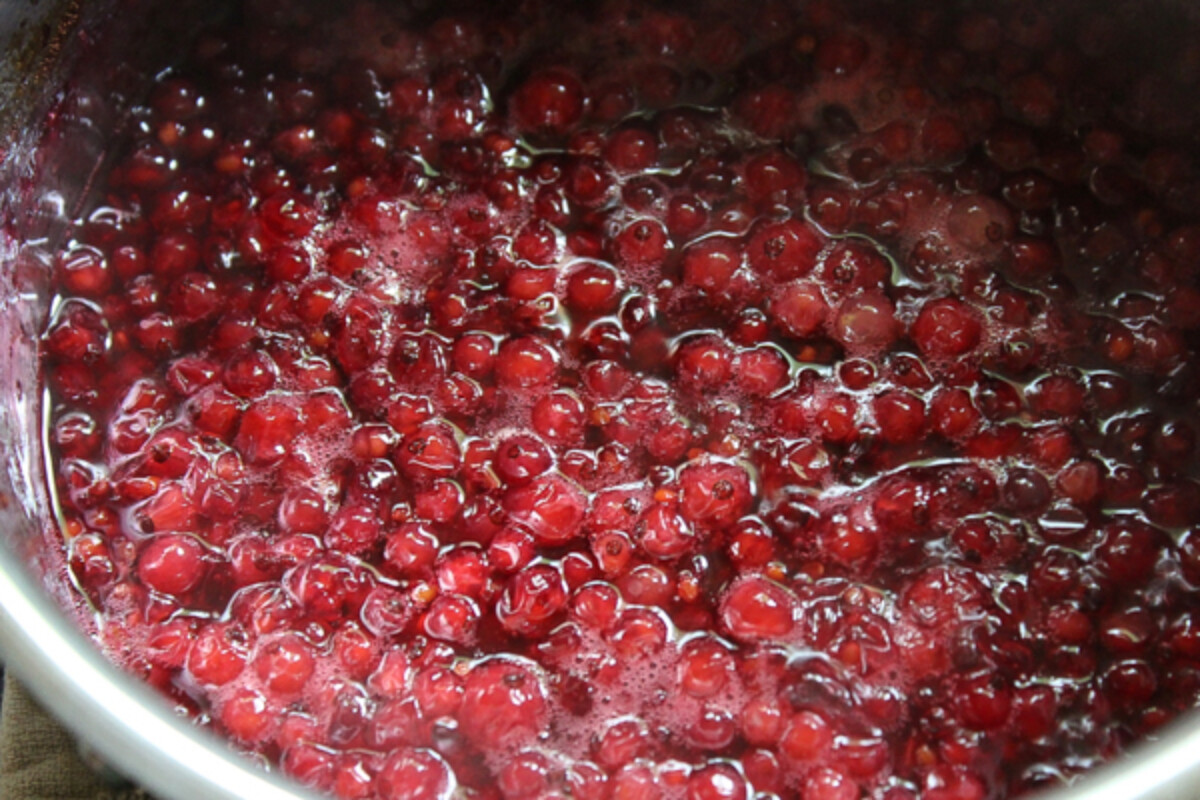 Beginning Red Currant Jam