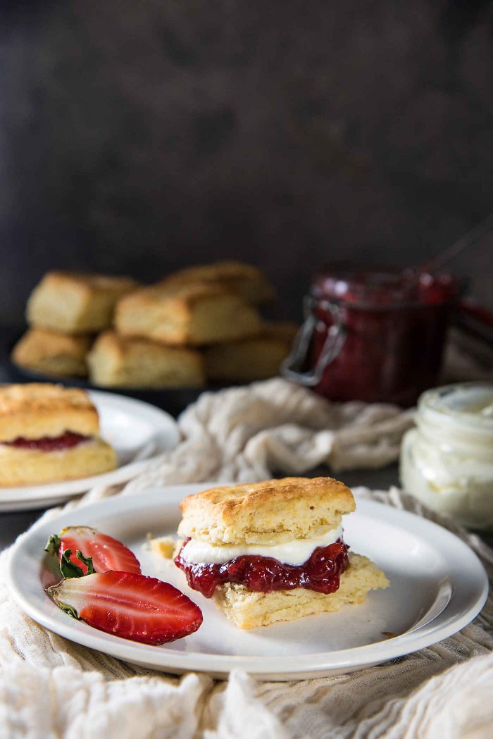 Classic Cream Scones with Jam from The Flavor Bender