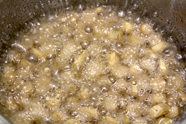 Making Candied Elecampane