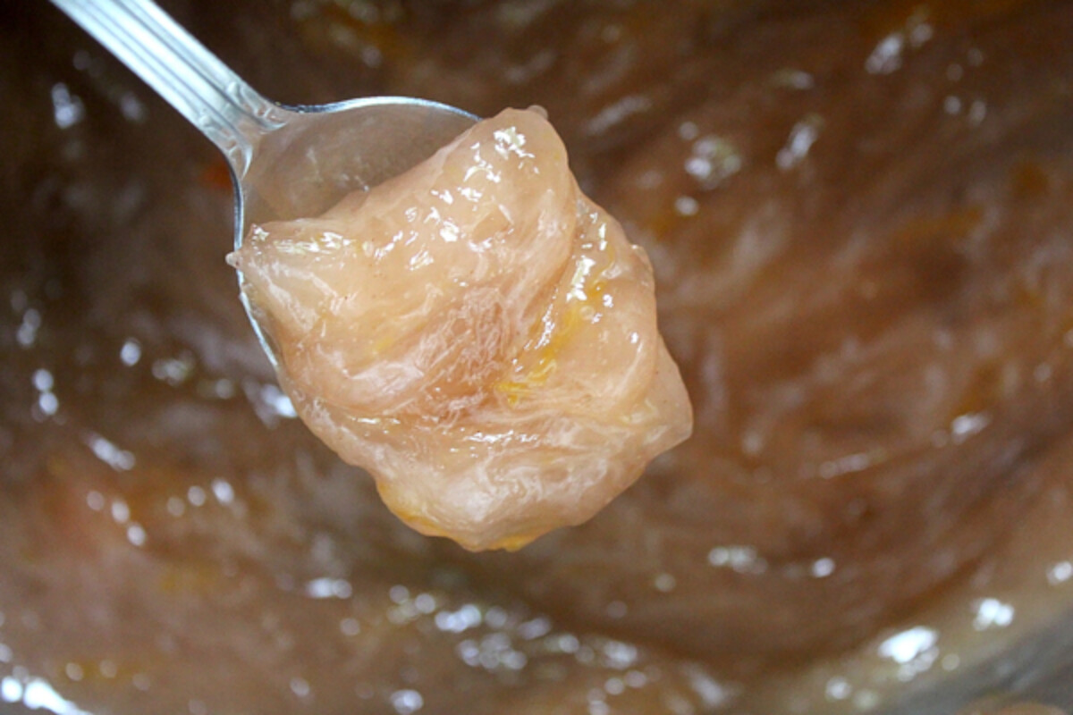 Peach pie filling gel thickener