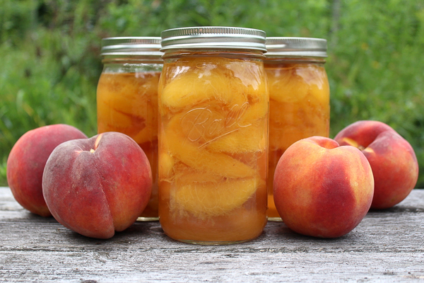 How to can peaches