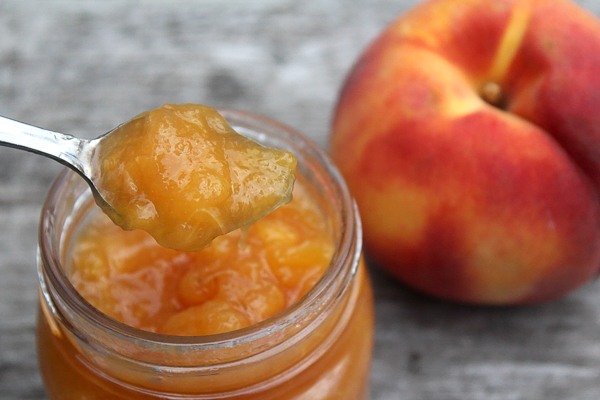 Spoon of Peach Jam