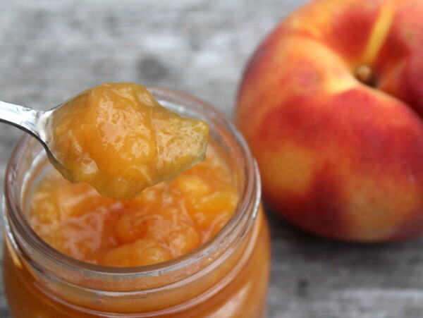 Spoon of Peach Jam