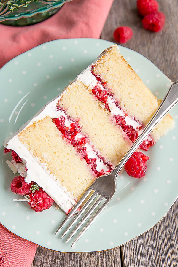 White Chocolate Raspberry Cake from Liv For Cake