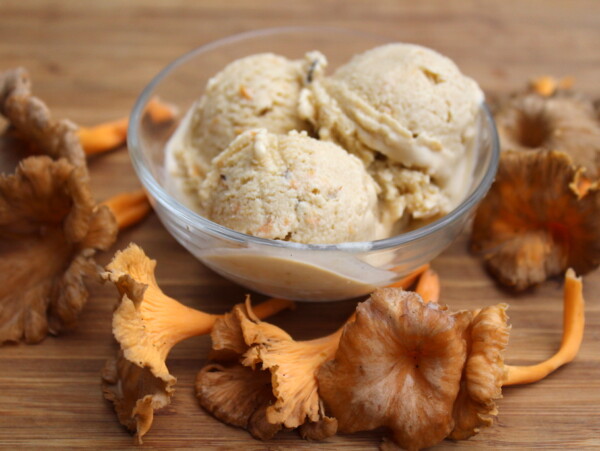 Homemade Chanterelle Ice Cream