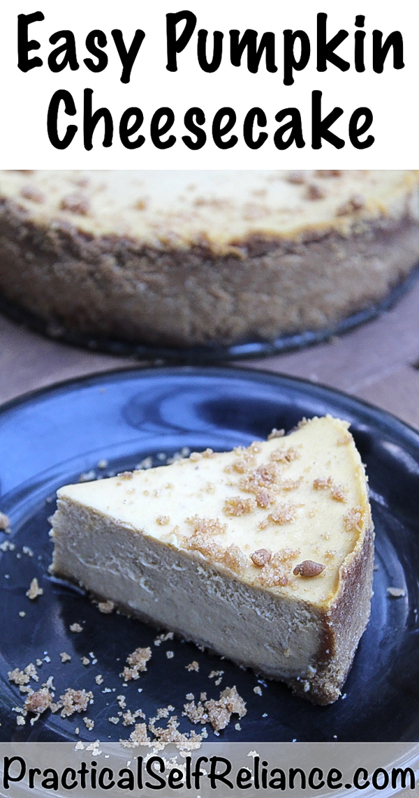 Easy Pumpkin Cheesecake