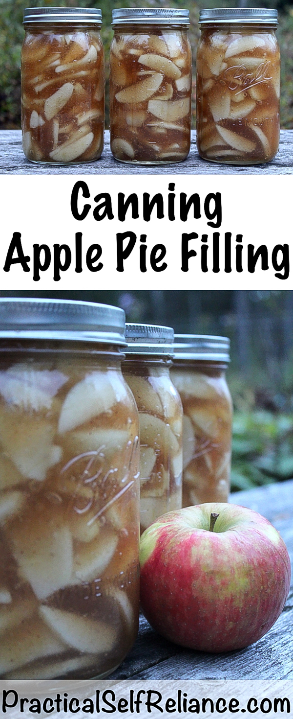 Canning Apple Pie Filling ~ Apple Pie Filling Recipe for Canning #apple #recipes #applepie #canning #foodpreservation #homesteading #selfsufficiency #preparedness