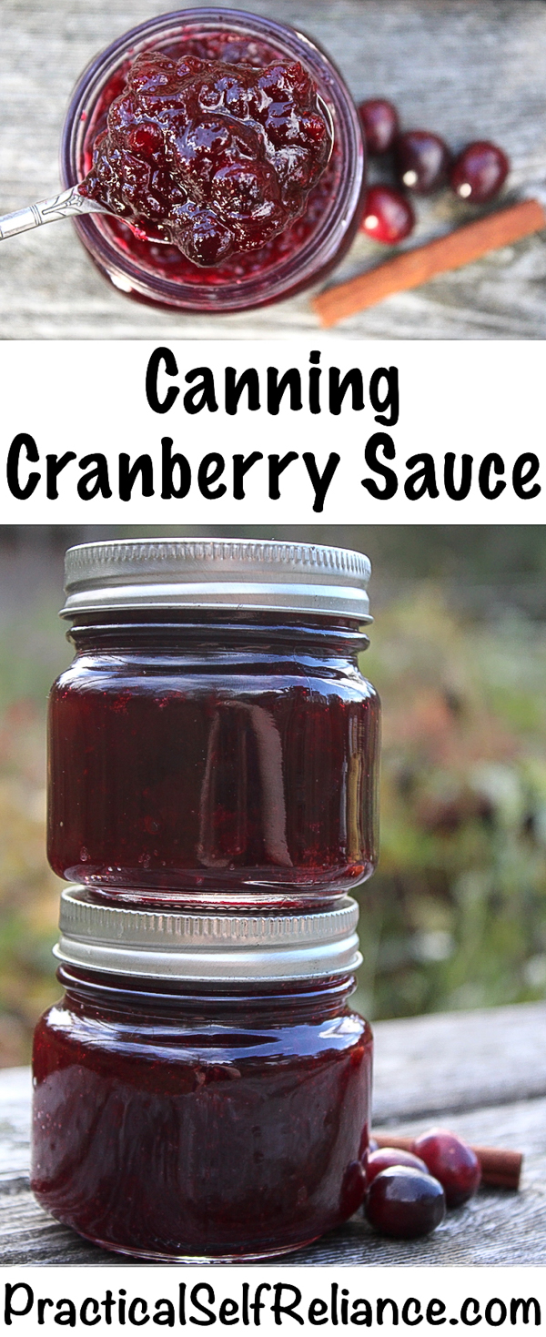 Canning Cranberry Sauce #cranberry #recipes #cranberrysauce #thanksgiving #holidayrecipes #canning #foodpreservation #homesteading #selfsufficiency