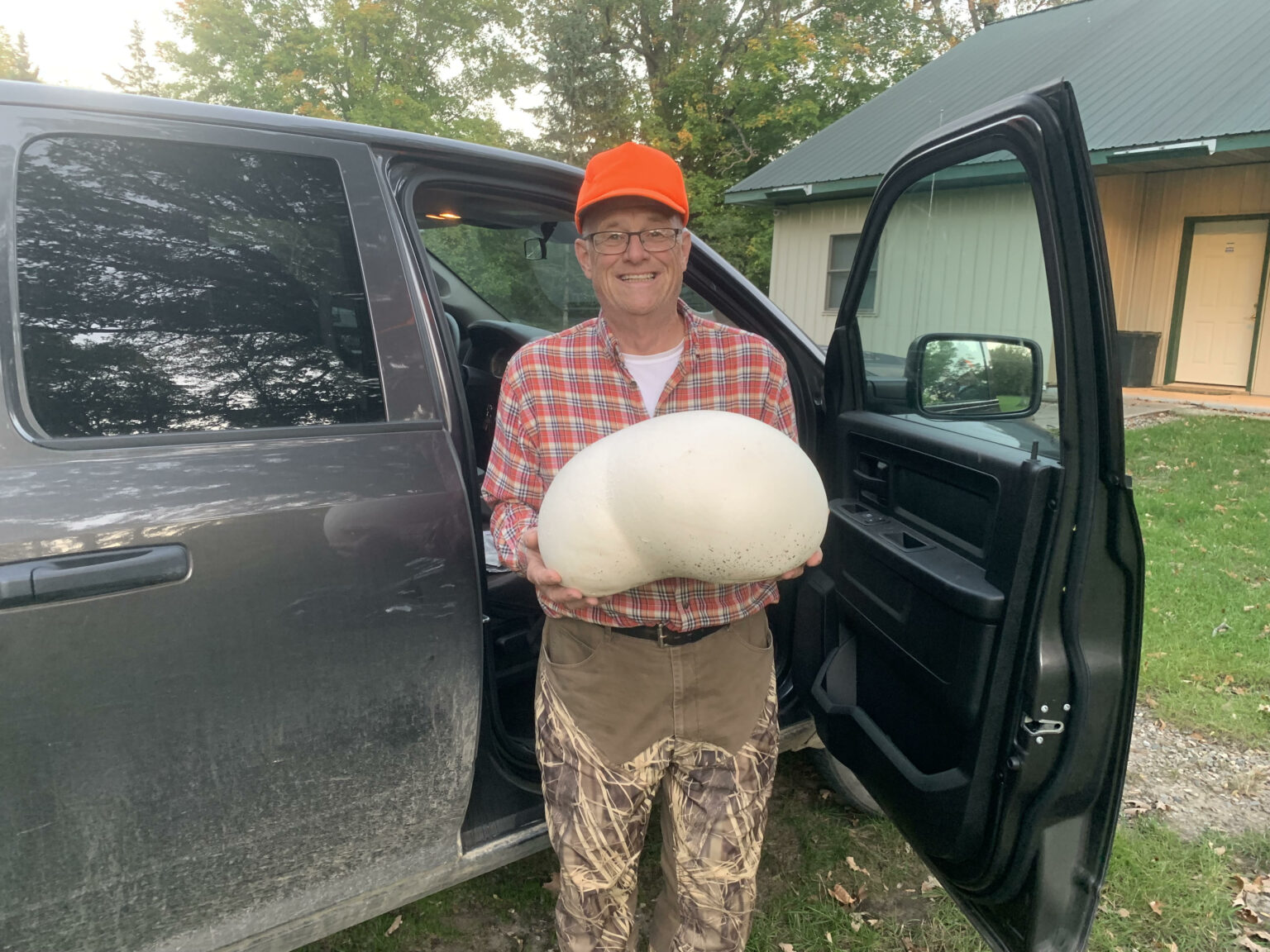 Dan Johnson with Puffball Mushroom
