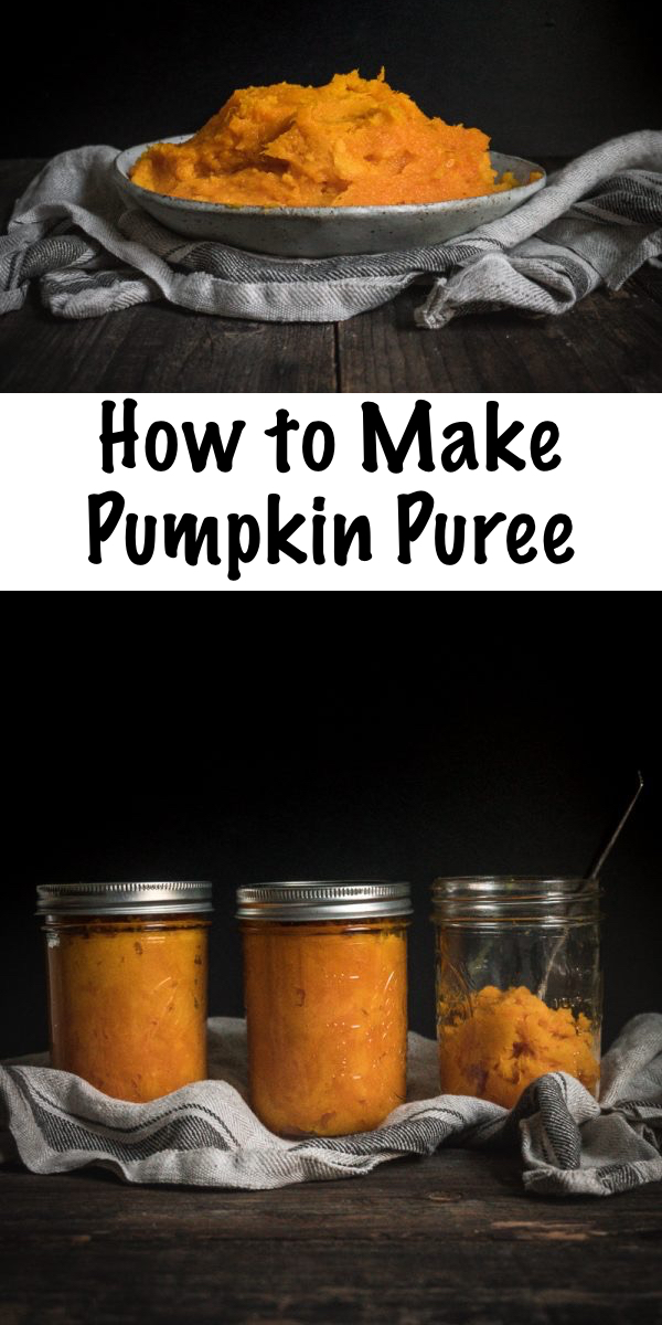 How to Make Pumpkin Puree ~ Skip the grocery-store can and instead make your own homemade pumpkin puree. Perfect for all your fall baking projects or preserving your pumpkin harvest. #pumpkin #puree #recipes #howtomake #squash #homemade #forpie #easy
