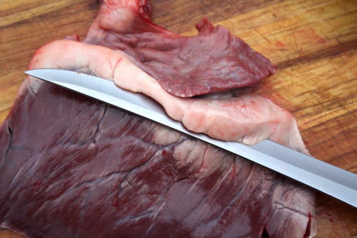 Removing Deer Heart Fat