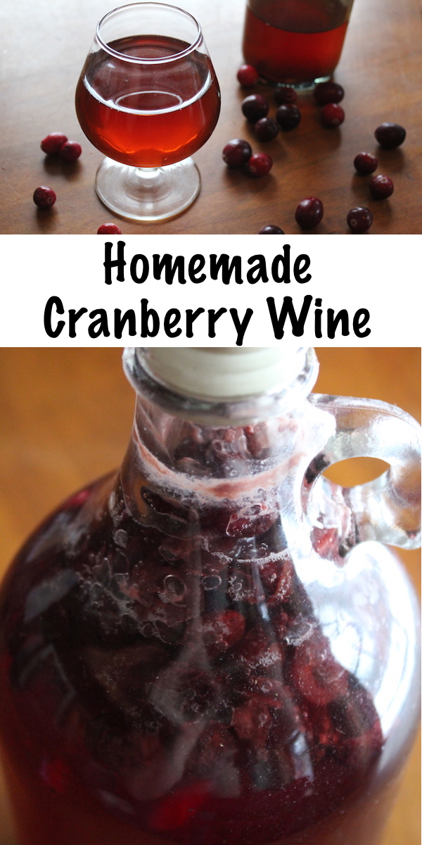 Homemade cranberry wine is easy to make with fresh fruit or cranberry juice. Just a few ingredients and you're well on your way to a simple, homemade country wine that's perfect for sipping all winter long (especially around the holidays). #fermenting #winemaking #wine #brewing #homebrew #cranberry #christmas #holidays #drinks #beverage#cranberry #recipes #homemade #wine 