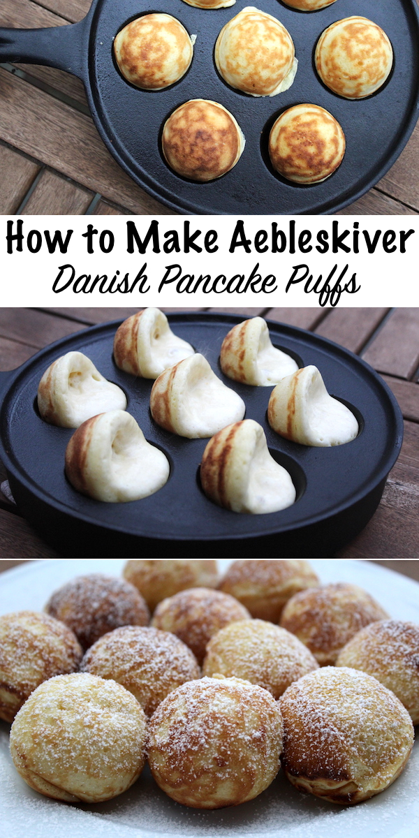 How to Make Aebleskiver ~ Danish Pancake Puffs #Aebleskiver #recipes #desserts #traditionalfood #danish #puffpancakes #breakfast #brunch 