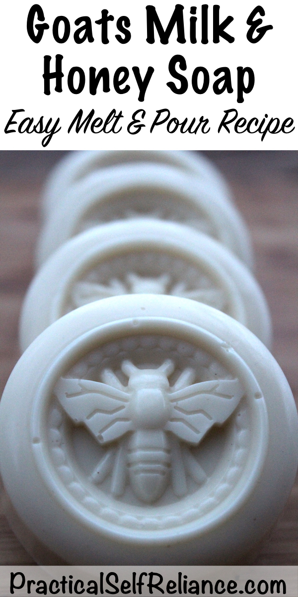 Melt and Pour Goats Milk and Honey Soap #soapmaking #meltandpour #handmadesoap #naturalsoap #diysoap #soaprecipe #goatsmilksoap