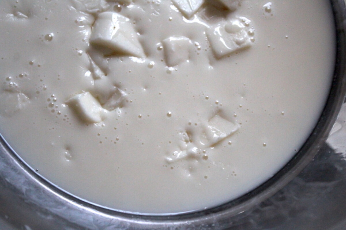 Partially Melted Goats Milk Soap Base