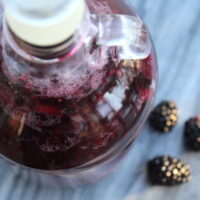 Homemade Blackberry Wine