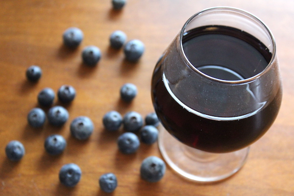 Homemade Blueberry Wine