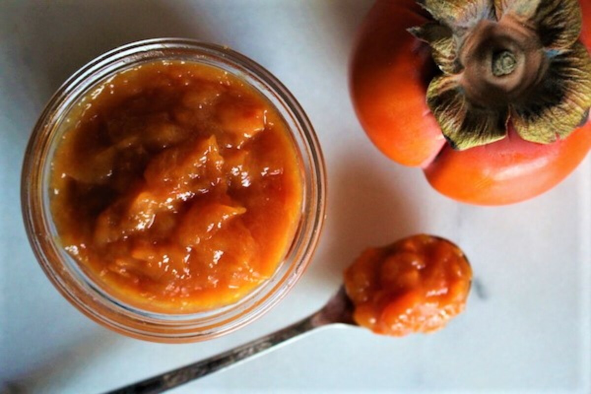 Homemade persimmon jam