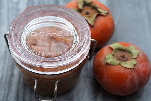 Persimmon Jam in Luigi Bormioli Lockeat Jar