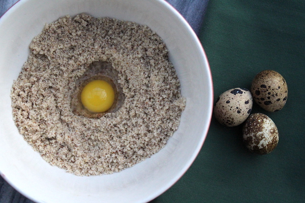 Quail Egg Cookies with nut flour